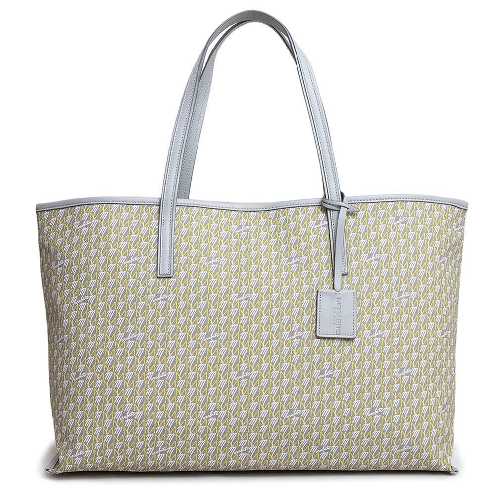 Morabito Autograph Tote Bag GM Gray Yellow